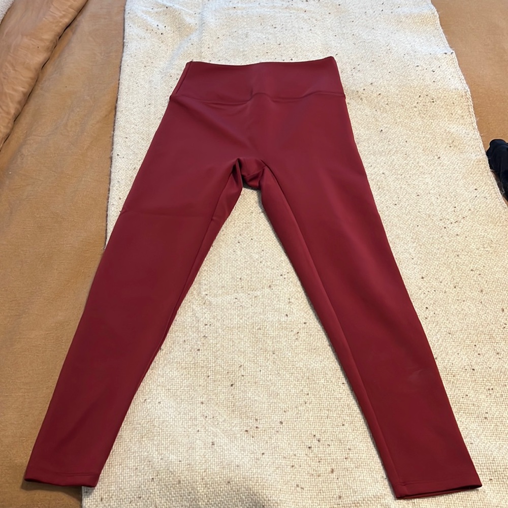 Girlfriend collective Bordeaux luxe leggings